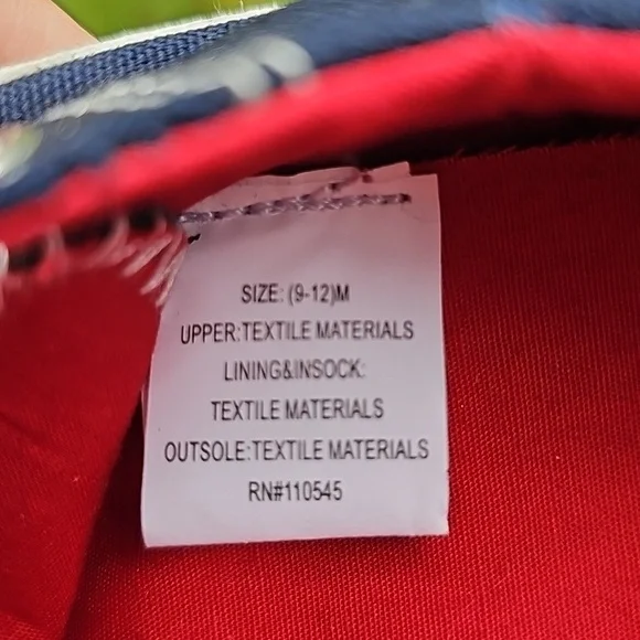 Baseball Sneakers Unisex Baby 9-12 Months New - Picture 9 of 10